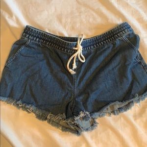 Aerie Cutoff Tie Shorts